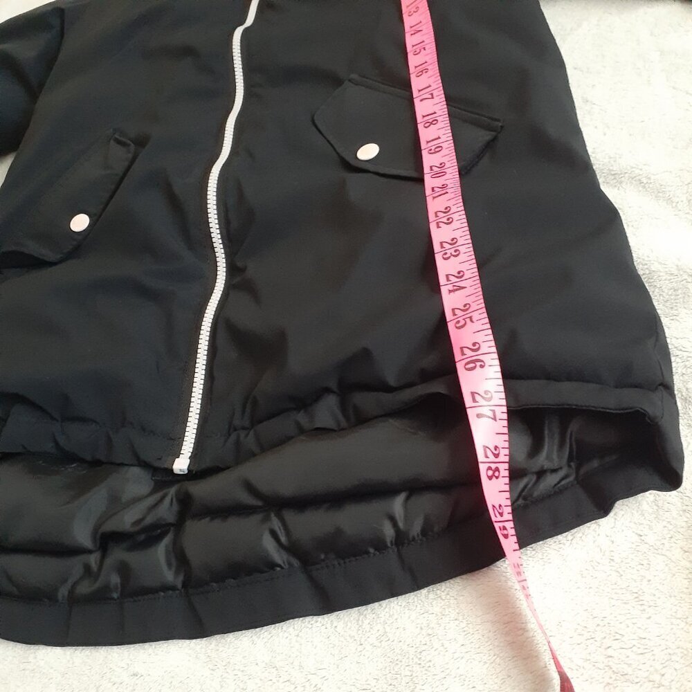 Justice Black Hooded Kids Jacket - Picture 11 of 14